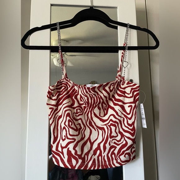 Heart Chain Strap Tube Top - Picture 2 of 5